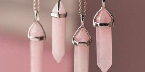 Rose Quartz Pencil Pendant