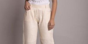 Beige Cotton Trousers