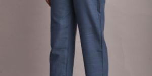 Blue Cotton Trousers