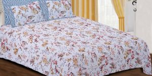 Cotton King Size Double Bed Sheet Snowy
