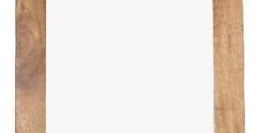 Wooden Wall Mirror with Shelf