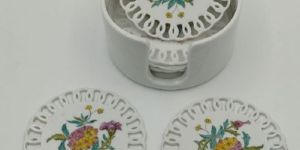 Hand Painted Coaster Set of 6 Pcs