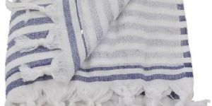 Turkish Style Linen Woven Peshtemal Bath Towel with Terry Backing