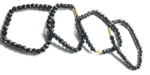 6 00 Mm Black Moissanite Beads Bracelet