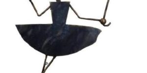 Black Iron Umbrella Doll