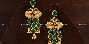 201049 Gold Polish Alloy Earrings
