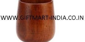 DRINKING NATURAL WOODEN GLASS SIMPLE