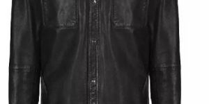 M4 Mens Leather Shirt