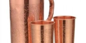 Copper Jug with Glasses