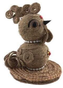 Jute Handmade Bird for Table Decor