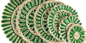 Jute Handmade Round Coaster