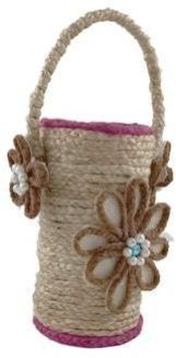 Jute Handmade Hanging Flower Vase