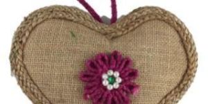 Jute Heart Wall Hanging