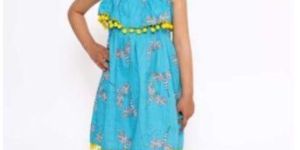 Girls Pom Pom Lace Frock