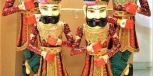 Wooden Painting Chokidar Statue