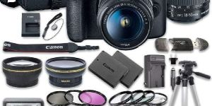 Ii Lens 2pc Sandisk 32g Canon Eos Rebel t7 DSLR Camera