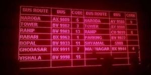 Bus Route Scrolling LED Display
