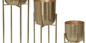 Brass Garden Planters