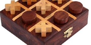 Wooden Tic Tac Toe Game