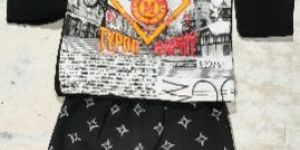 Round Neck Kids Pajami Suit