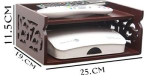 Wooden Wall Set Top Box Stand