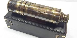 Maritime Brass London Telescope Wooden Boxes