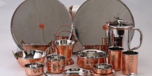 Copper Maharaja Bhojan Thali Set