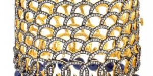 Silver Diamond Wedding Bangle