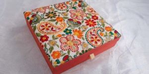 Embroidered Jewelry Box