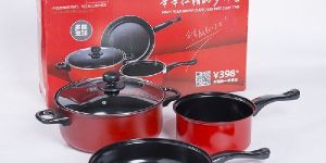 Three-Piece Flat Non-Stick Pan Pot Set