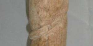 Wooden Wax Pillar Candle Holder