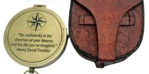 Compass with Leather Case