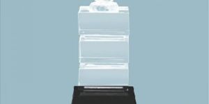 Acrylic Trophy with Hand Shake (Single Size)