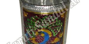 White Metal Pen Stand