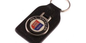 Black Leather Key Ring