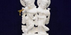 Marble Radha Krishna Statue