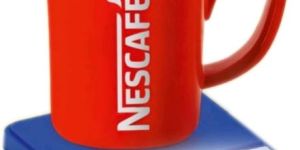 Coffee Mug Stand with Glowing Display