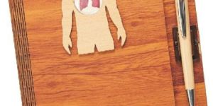 Wooden Note Book with Pen