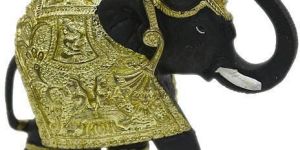 Golden Elephant Showpiece