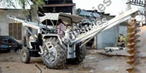 Tractor Mounted Pole Erection Machine