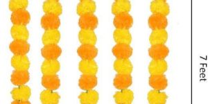 L.O.F Lords of Fashion Artificial Flowers 5 Strings for Decoration (Yellow)