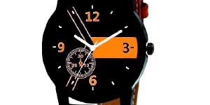 Stylish And Elegant Brown Strap Wrist Watch For Men - M9