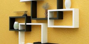 MDF Wall Shelves Interlock Set of 6