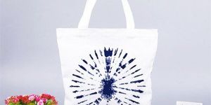 White Printed Cotton Bag