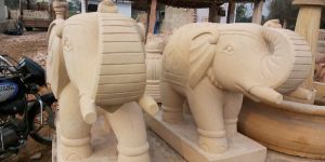 Sandstone Elephant Statue