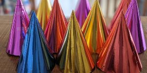 Hippity Hop Happy Birthday Metallic Cone Cap