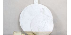 HANDMADE WOOD AND STONE CHOPPING BOARD MADE BY GIFT MART HIGH QUALITY