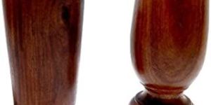 Home Hotel Use Acacia Wooden Drinking Glass