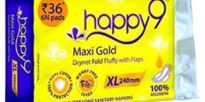 Happy9 Maxi Gold Sanitary Napkin