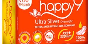 Happy9 Ultra Silver Sanitary Napkin